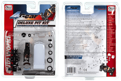 Recalled Auto World 4 Gear Deluxe Pit Kit with 1960s Customized Volkswagen Bus, Item# TRX 121, UPC Code: 8-49398-06709-3, Date Code: 08/31/23CH1