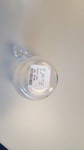 Style number label on the bottom of the recalled glass beer mugs
