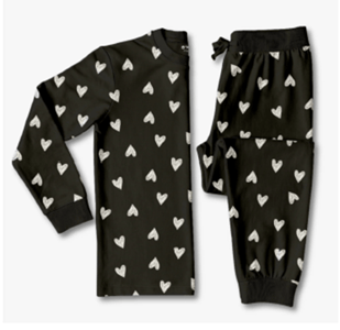 Recalled The Black Sheep Fam Kids' Unisex Jogger Pajama Sets (Hearts)