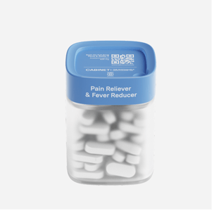 Recalled Cabinet Health 4 oz. Refillable Medicine Bottle