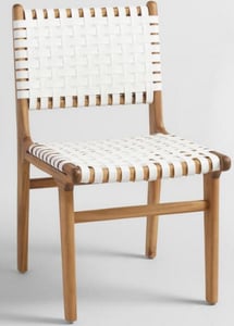 SKU Number: 536034 Girona white strap dining chair