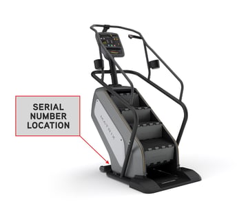 Johnson Health Tech ClimbMills serial number location