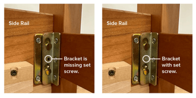 Diagram Showing Location of Set Screw