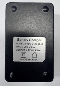 Recalled EEMB Lithium-ion Coin Battery Charger showing model