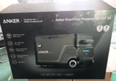 Packaging of recalled EverFrost Battery Powered Cooler Model A17A0