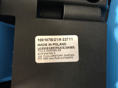 Example product label with model number and date code Model Number: 100107 and Date Code: 21/9 (recall date codes are 21/3-23/10)