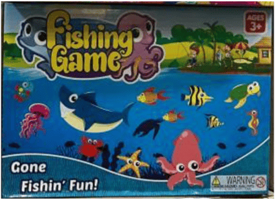 Recalled Fishing Game (front of box)