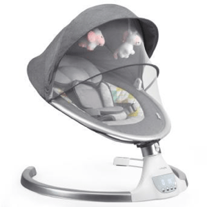Recalled HONEY JOY Infant Swing in gray