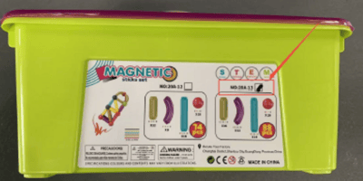 Recalled Huaker Magnetic Balls and Rods Set