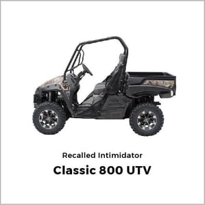 Recalled Intimidator Classic 800 UTV