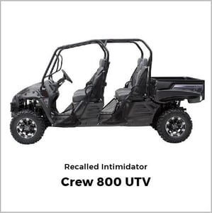 Recalled Intimidator Crew 800 UTV