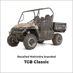 Recalled Mahindra TGB Classic