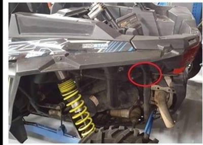 Recalled Polaris RZR Off-Road Vehicle VIN Location