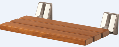 Recalled Tilt-Up Bath & Shower Seat with polished nickel finish