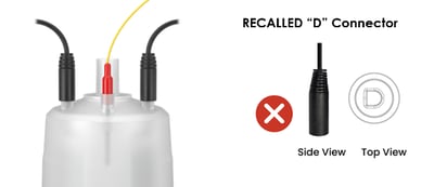 Recalled Steam Humidifier "D" Shaped Electrode Connector Wires