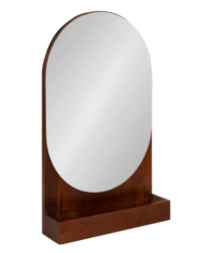 Recalled Kate and Laurel Astora Capsule Mirror - Walnut