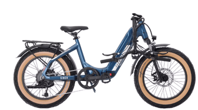 Recalled Class 2 Sinch.2 e-bike (Sapphire) with handlebars folded