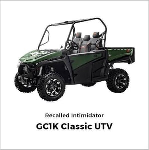 Recalled Intimidator GC1K Classic UTV
