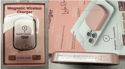Recalled Isla Rae Magnetic Wireless Charger (pink)