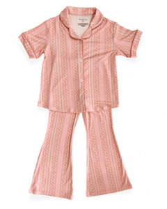 Recalled In My Jammers Button Up Flare Set – Victoria print