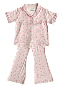 Recalled In My Jammers Button Up Flare Set – Haven Floral print