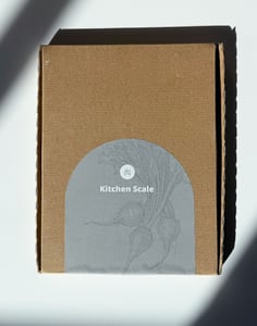 Recalled Digital Kitchen Scale Packaging – Front (Sticker color will match Scale color