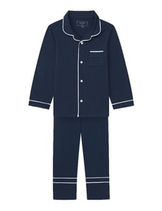 Recalled La Ligne Enfant Bonne Nuit Pajamas in Navy with White Trim
