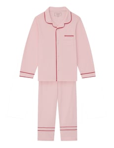 Recalled La Ligne Enfant Bonne Nuit Pajamas in Pink with Red Trim