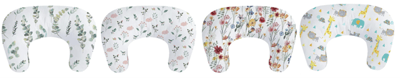 Recalled Little Grape Land Nursing Pillows – green leaves, little bunny, spring flower and woodland animal
