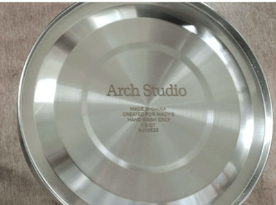 "Arch Studio" and "HJ10525" are etched on the underside of the recalled kettles