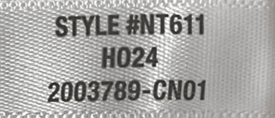 "Style #NT611" or "Style #NT612" and "HO24" are printed on the sewn-in side seam label of the recalled Madewell sweaters