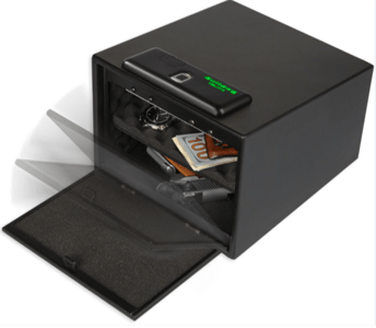Recalled Bulldog Magnum Biometric Pistol Vault with Shelf, Model No. BD4040B