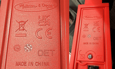 Date code wheel location on the battery compartment cover