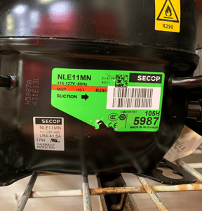 SECOP Compressor with model number NLE11MN