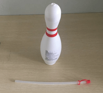 Recalled Bowling Pin Sipper Cup's label