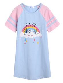 Recalled Ekouaer Girl's Nightgown (clear blue)