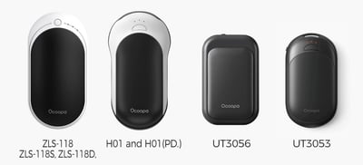 Recalled OCOOPA Rechargeable Hand Warmers – models