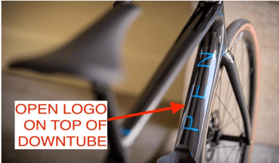 OPEN logo location