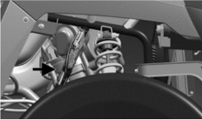 The VIN is located on the front right-hand frame tube beside the right-hand shock