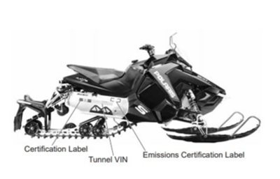 Vehicle Identification Number (VIN) location in the right side of the tunnel