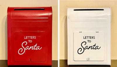 Recalled Bullseye's Playground Letters to Santa Metal Mailbox -front