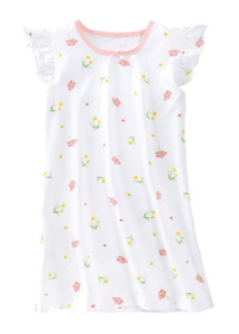 Recalled iMOONZZZ white flutter sleeved nightgown