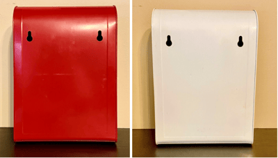 Recalled Bullseye's Playground Letters to Santa Metal Mailbox -back