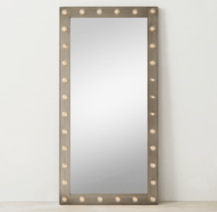 Recalled Leaner Mirror, Antique Pewter