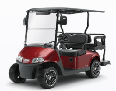 Recalled 2022 E-Z-GO Freedom RXV ELiTE, Freedom RXV Gas, and Freedom RXV 48V with a rear-facing seat
