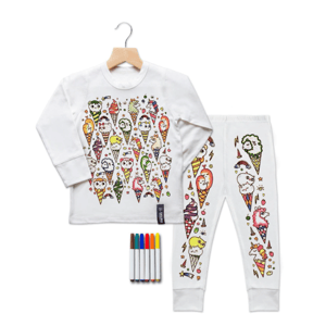 Recalled Selfie Craft Co. pajama set in Kream Kitty