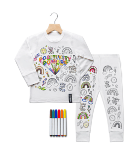 Recalled Selfie Craft Co. pajama set in Positivity Powers