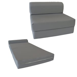 Recalled D&D Futon Furniture Sleeper Chair Folding Foam Bed in the mattress and sleeper chair configuration.