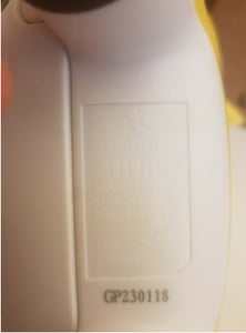 The underside of the recalled HoMedics Giraffe Comfort Creatures Nightlight.