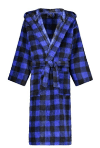 Recalled Mark of Fifth Avenue children's robe – blue plaid